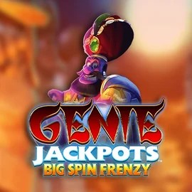 Official Jackpots logo: Genie Jackpots: Big Spin Frenzy by Blueprint Gaming at Jackpot Bingo