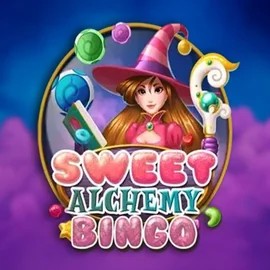 Sweet Alchemy Bingo online game logo by Play'n GO on jackpot-bingo.com